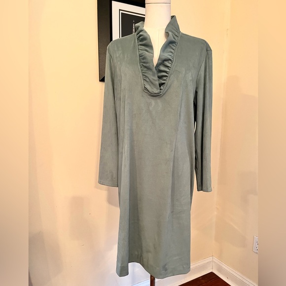Tyler Boe Sage Faux Suede Dress - Picture 2 of 7